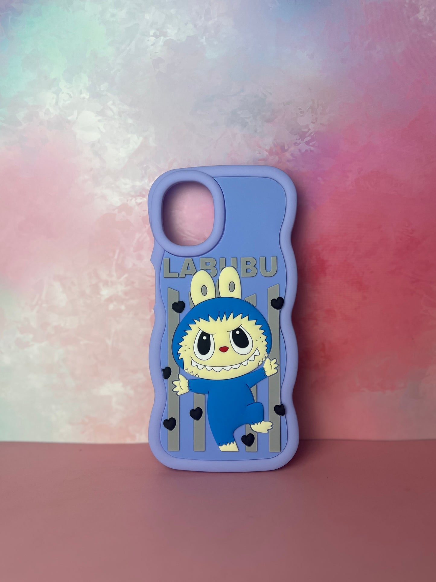 3D Wave Cute Cartoon Silicon Labubu Mobile Phone Cases Samsung