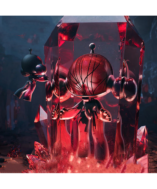 MEGA α SKULLPANDA 400% Red Crystal Figure (Collectors Item)
