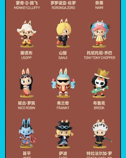 LABUBU THE MONSTERS×One-Piece Series Blind Box Figures