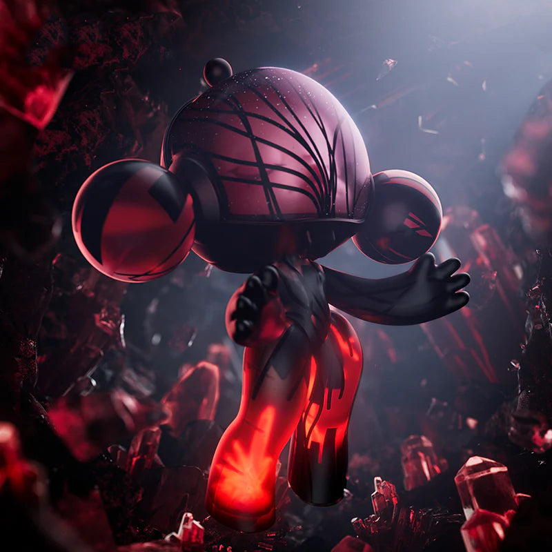 MEGA α SKULLPANDA 400% Red Crystal Figure (Collectors Item