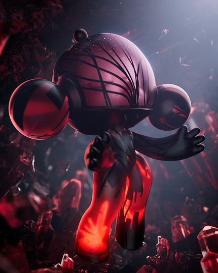 MEGA α SKULLPANDA 400% Red Crystal Figure (Collectors Item)