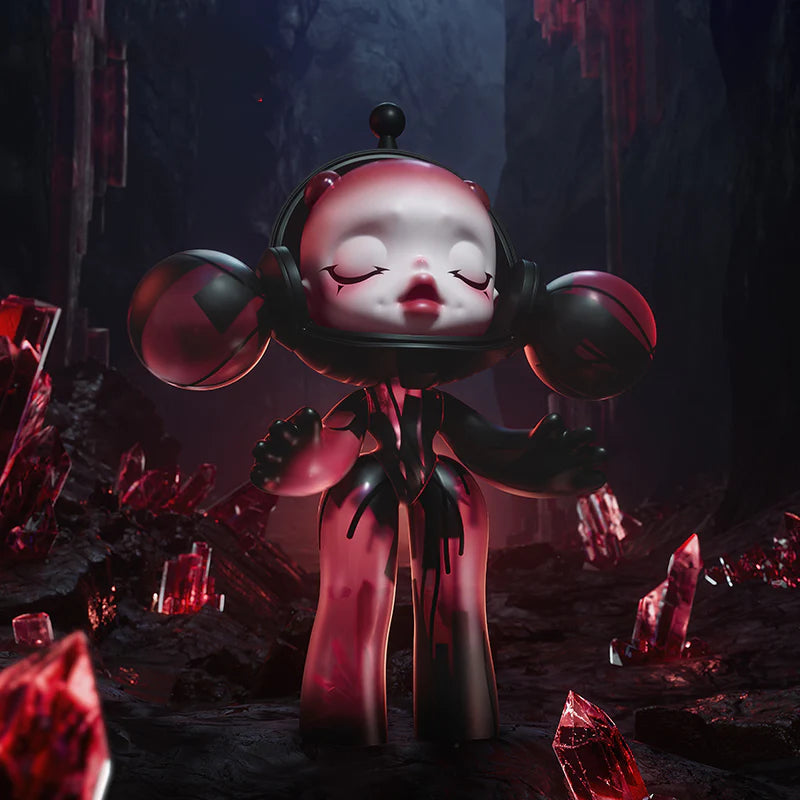 MEGA α SKULLPANDA 400% Red Crystal Figure (Collectors Item)