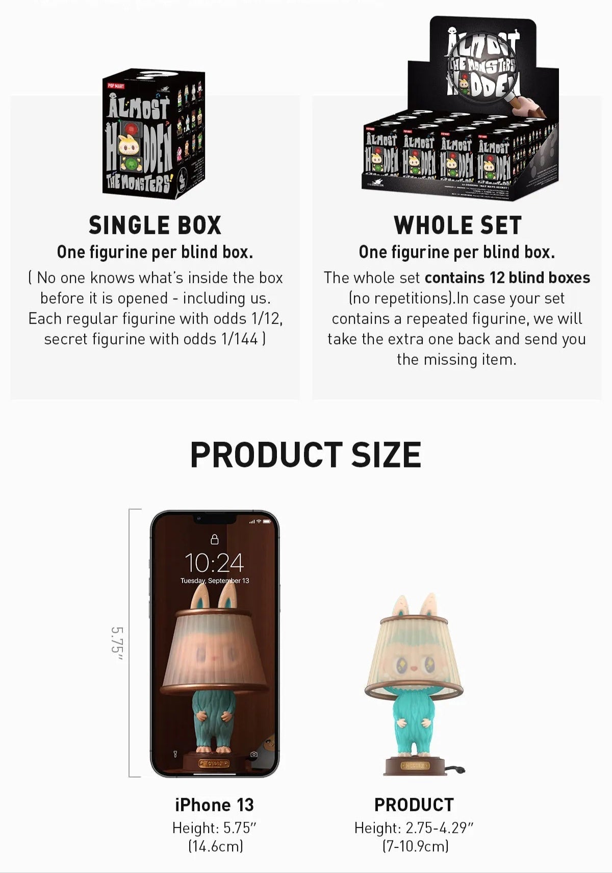 THE MONSTERS Almost Hidden Series Blind Box Figures