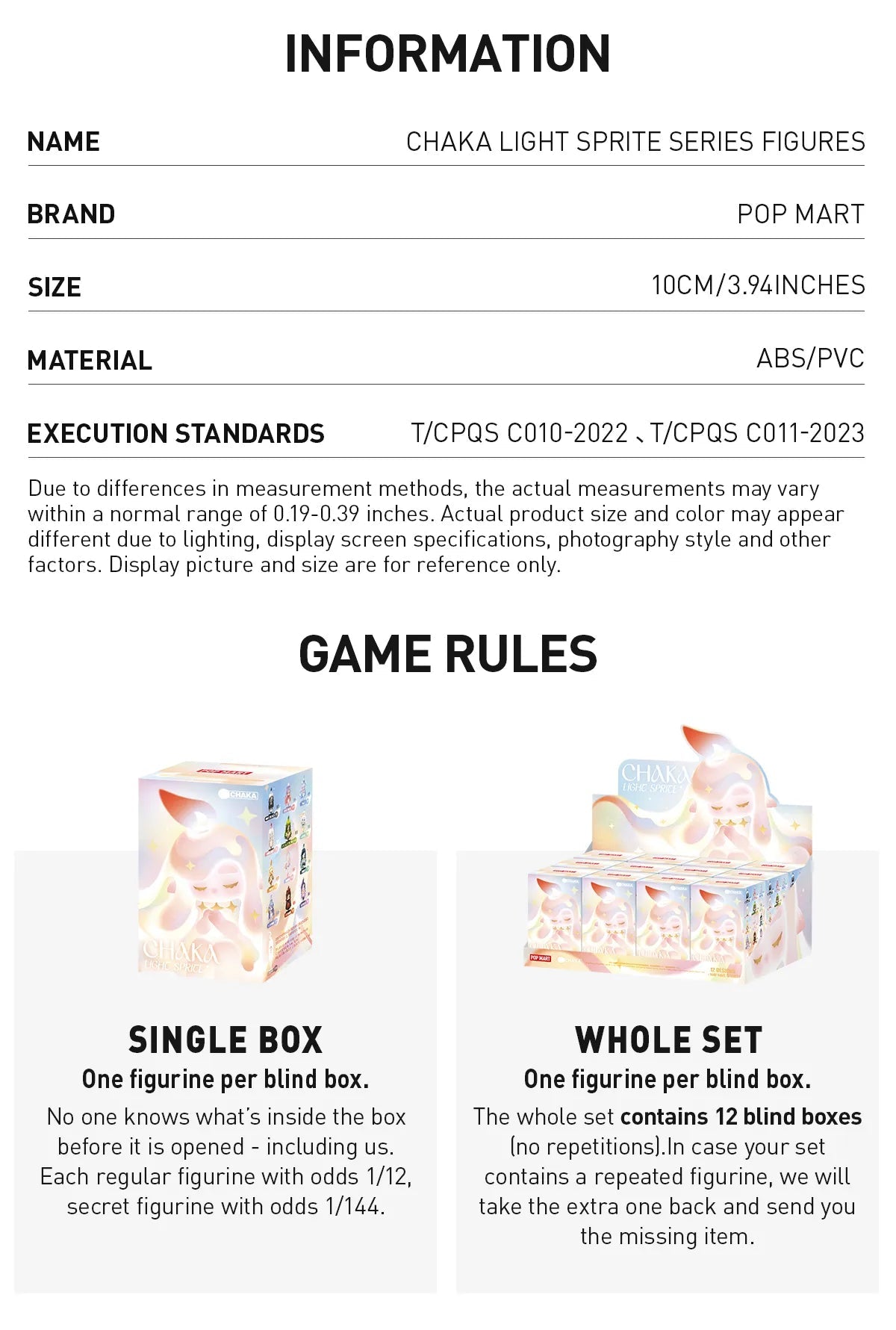 CHAKA - Light Sprite Series Blind Box Figures