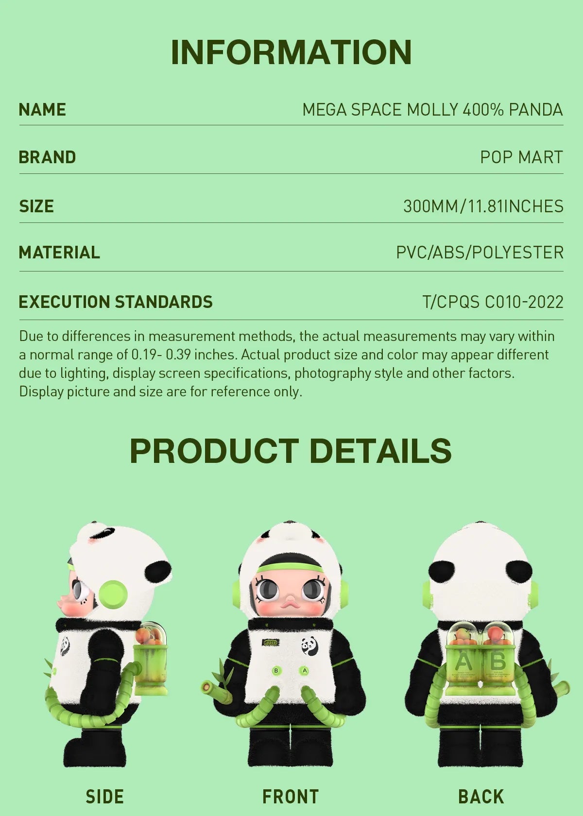 PANDA - MEGA SPACE MOLLY 400% Figure