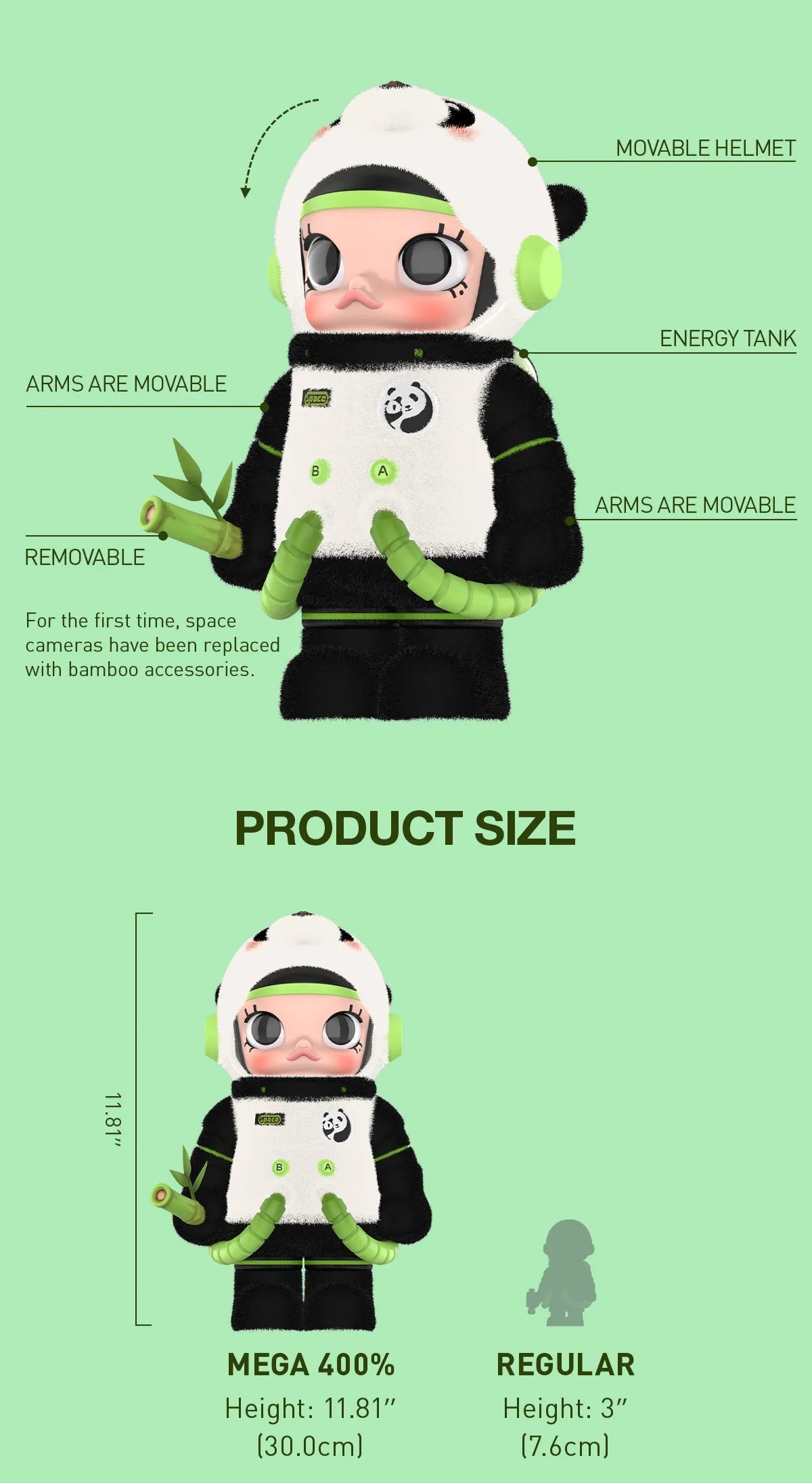 PANDA - MEGA SPACE MOLLY 400% Figure