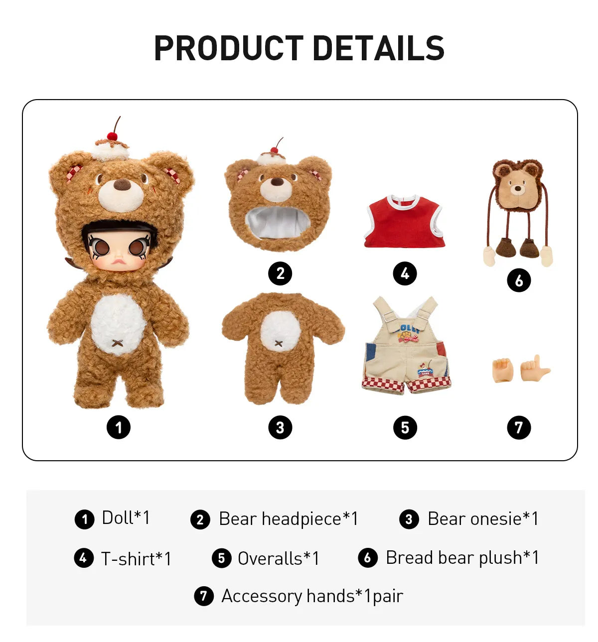 Pre-Order] MOLLY BEAR BJD Figure – Panda Pop SA
