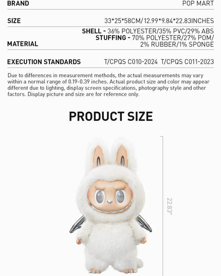 LABUBU - ANGEL IN CLOUDS Vinyl Face Doll