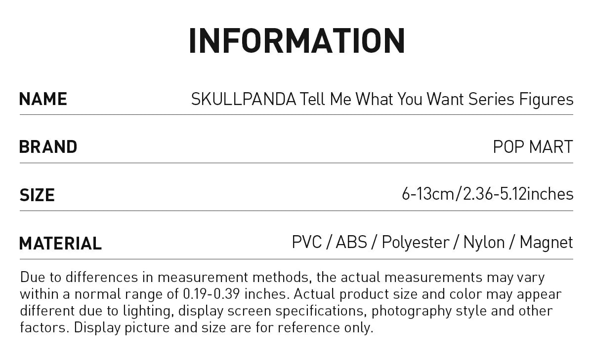 SKULLPANDA - Tell Me What You Want Series