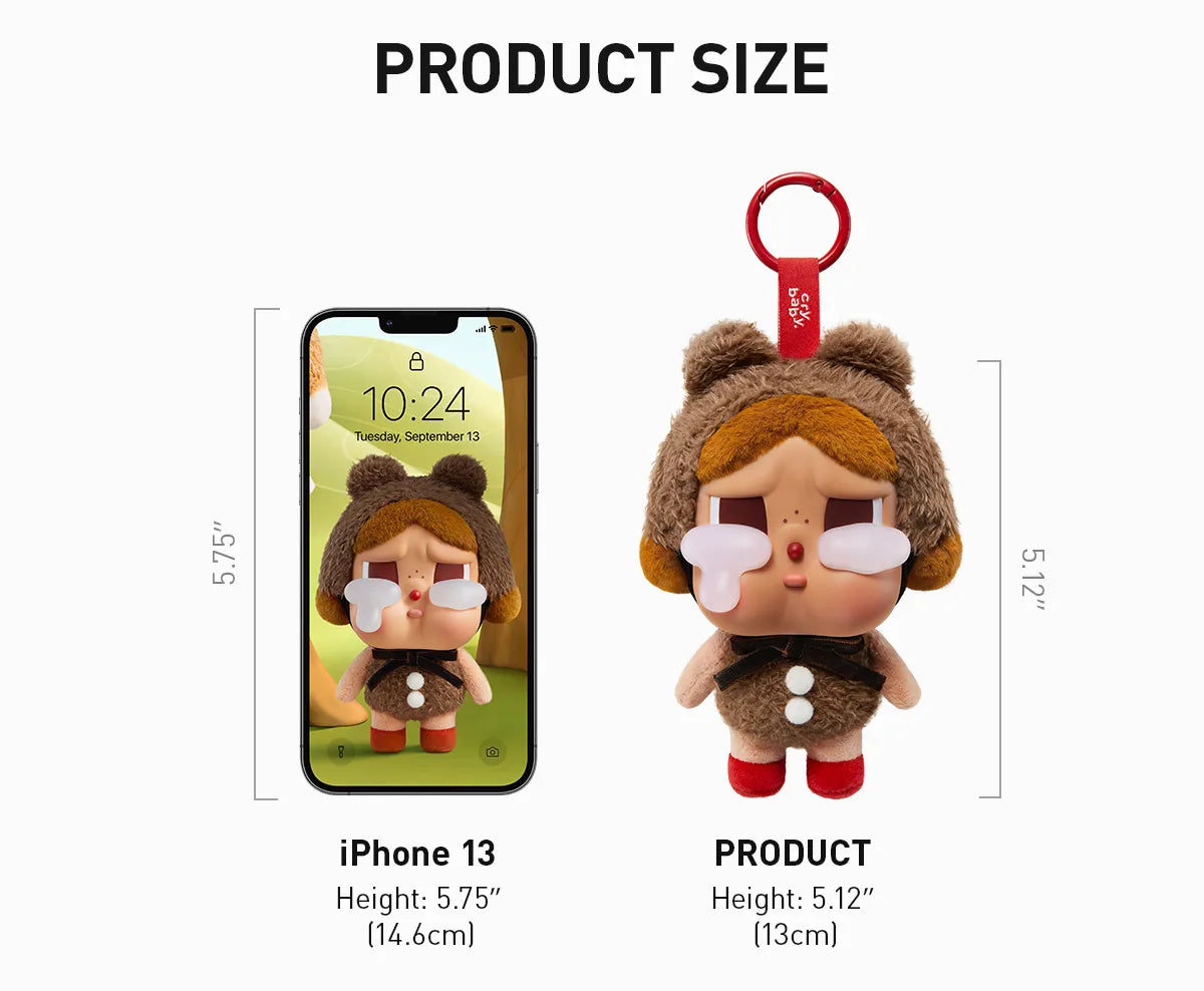 SALE - CRYBABY Crying Again Vinyl Face Plush Pendant
