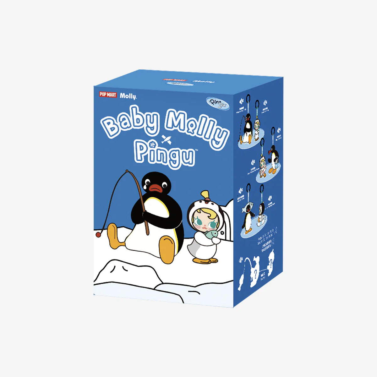 Baby Molly × Pingu Happy Fishing Series-Vinyl Plush Pendant