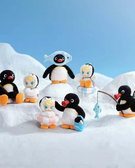 Baby Molly × Pingu Happy Fishing Series-Vinyl Plush Pendant