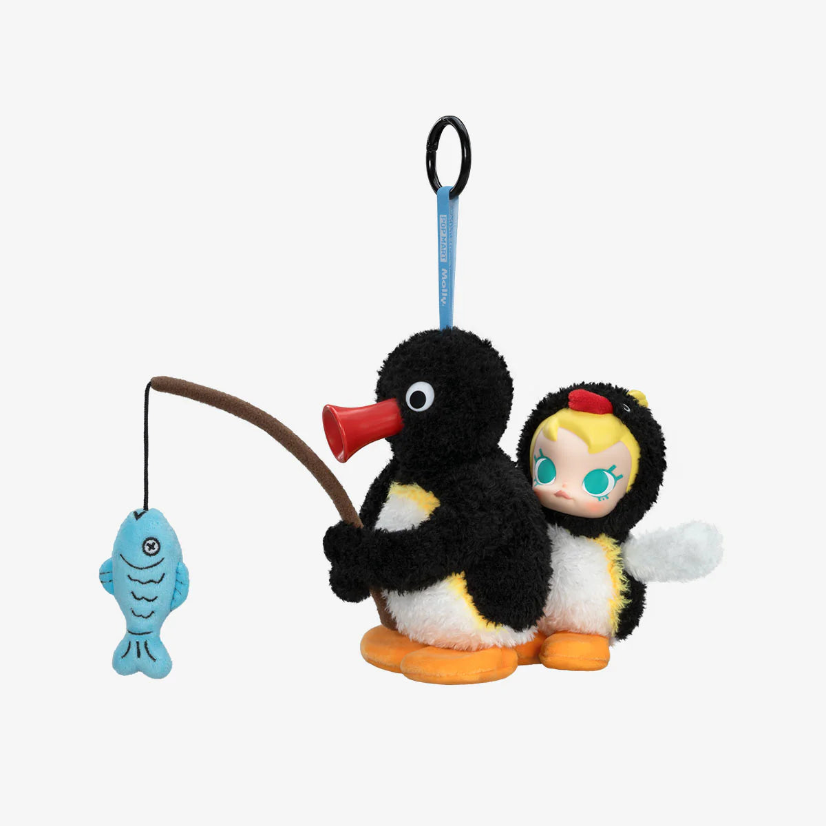 Baby Molly × Pingu Happy Fishing Series-Vinyl Plush Pendant
