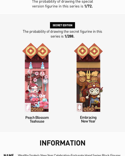 Snake's New Year Celebration - Fortunate Series Block Figures
