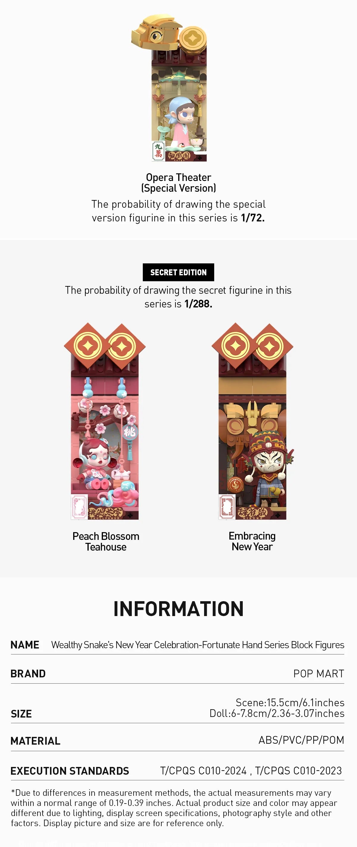 Snake's New Year Celebration - Fortunate Series Block Figures