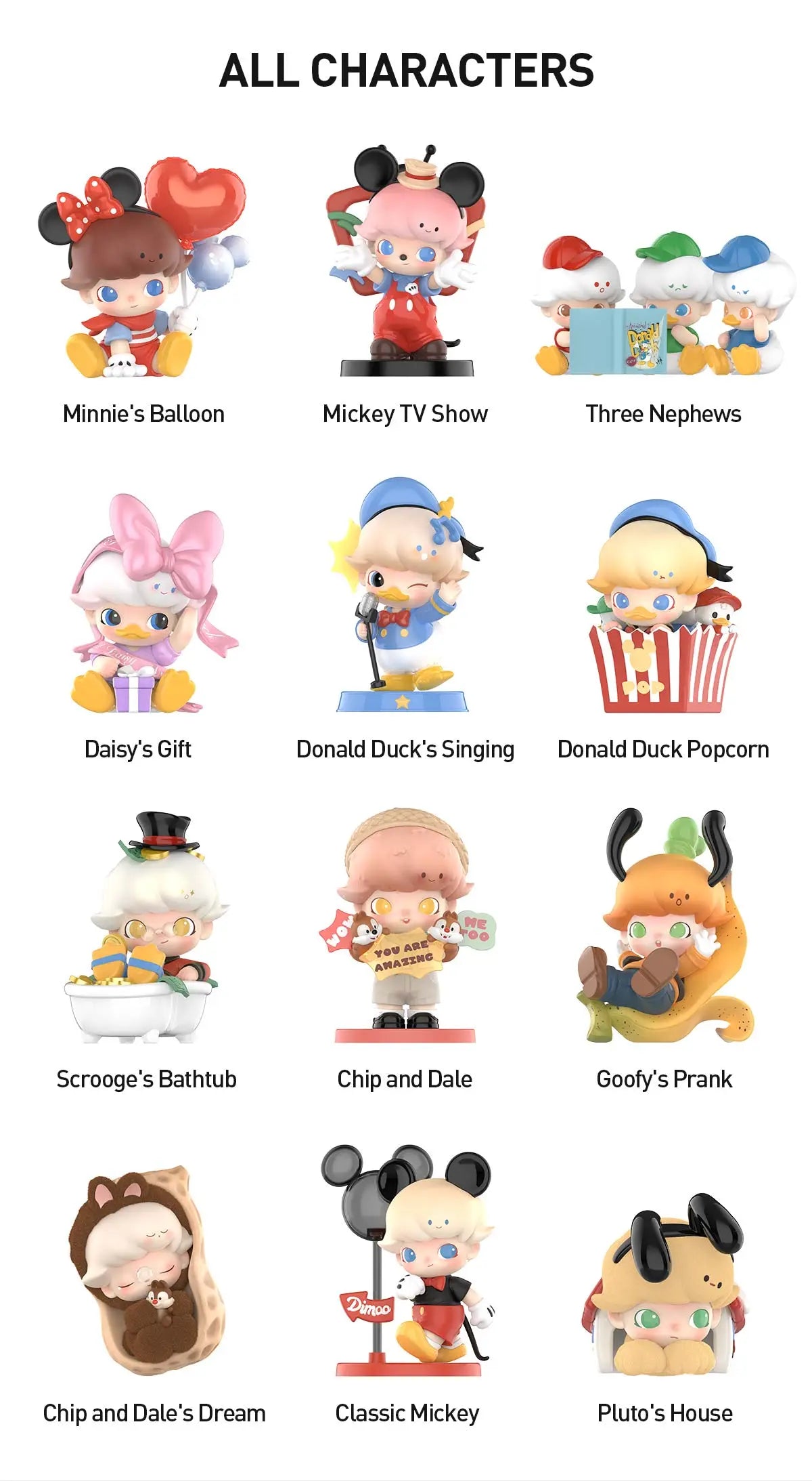 DIMOO x DISNEY WORLD Series Figures