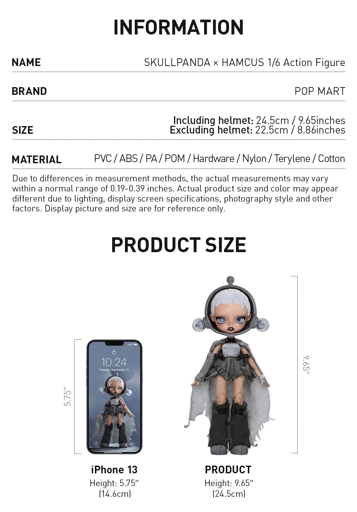 [Pre-Order] SKULLPANDA × HAMCUS 1/6 Action Figure