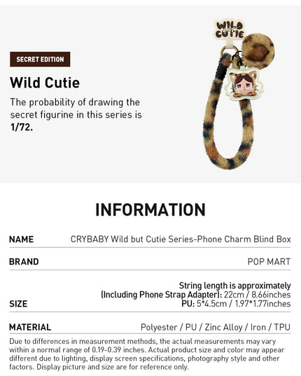 CRYBABY Wild but Cutie Series-Phone Charm Blind Box