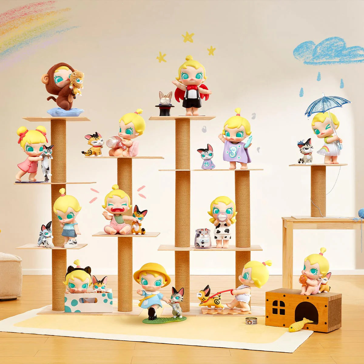 Baby Molly & Baby Tabby Series Blind Box Figures