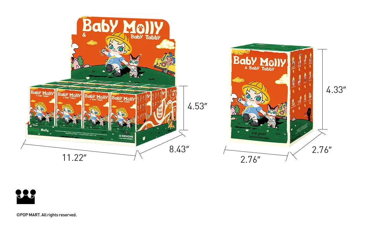 Baby Molly & Baby Tabby Series Blind Box Figures