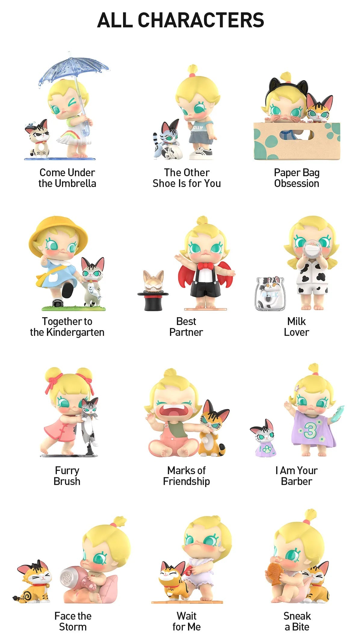 Baby Molly & Baby Tabby Series Blind Box Figures