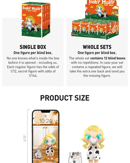 Baby Molly & Baby Tabby Series Blind Box Figures