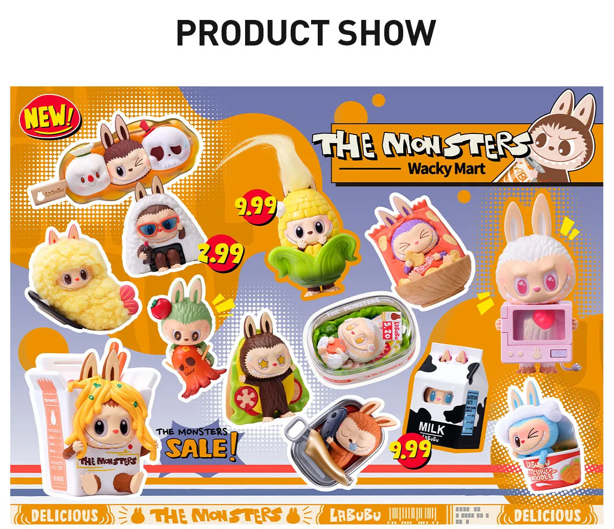THE MONSTERS - Wacky Mart Series Blind Box Figures