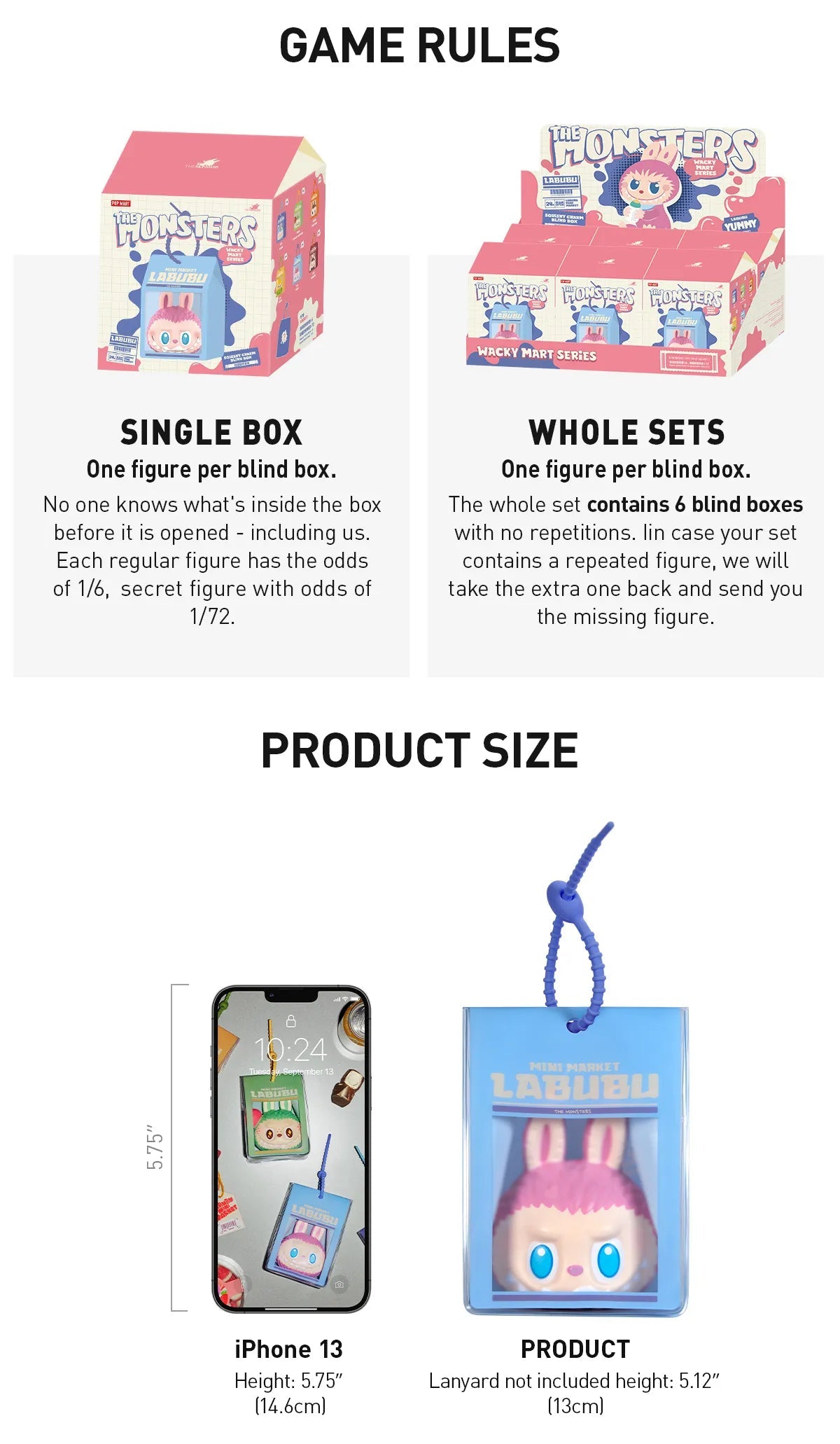 ラブブ wacky mart series THE MONSTERS Wacky Mart Series Figures - POP MART (United