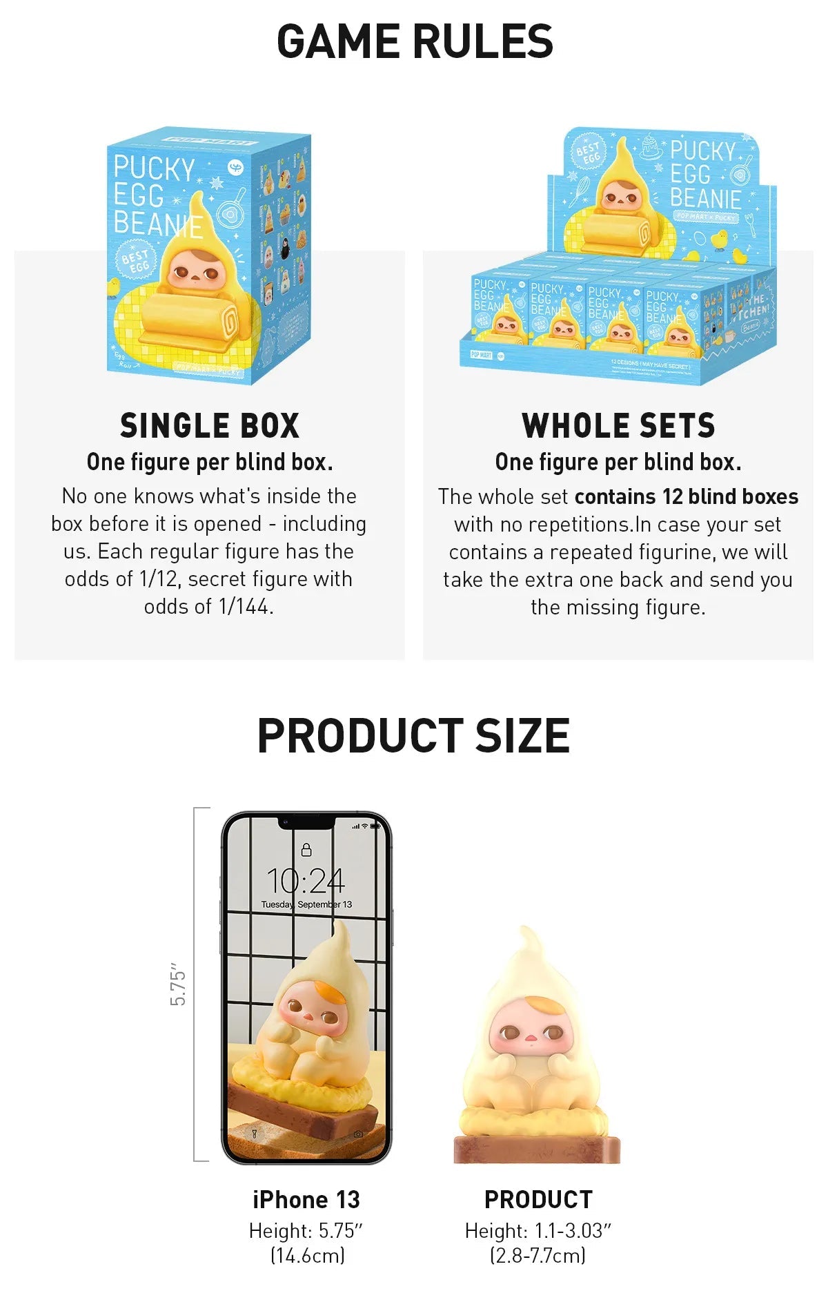 PUCKY Egg Beanie Series Blind Box Figures