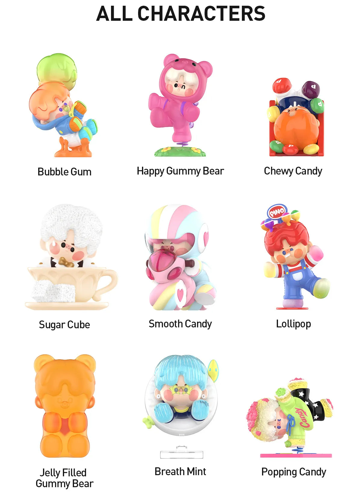 PINO JELLY Sweet Like Me シリーズSugar Blend POP NOW:PINO JELLY Sweet Like Me Series Figures - POP MART