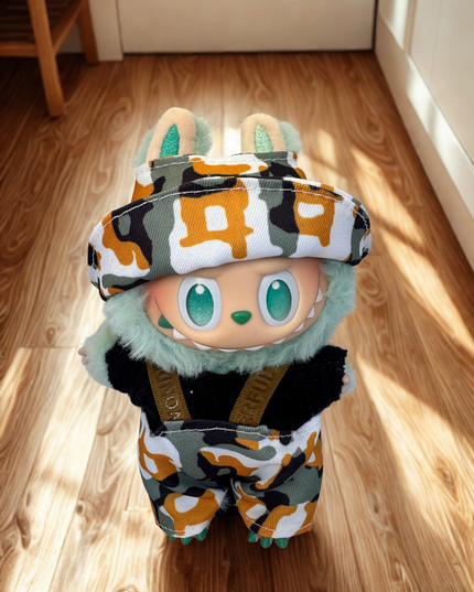 Labubu Clothes - Urban Camo Utility