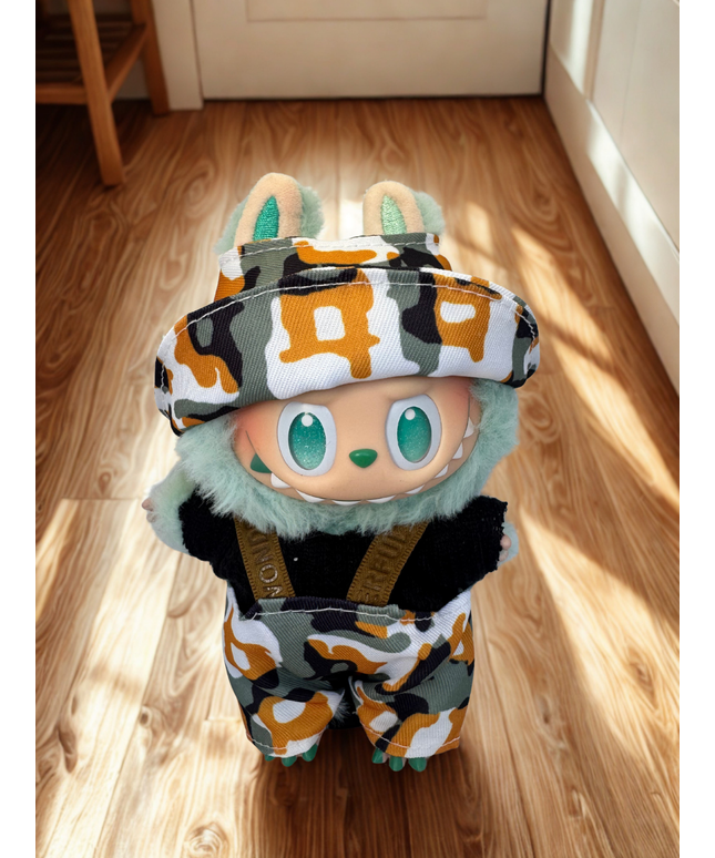 Labubu Clothes - Urban Camo Utility