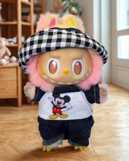 Labubu Clothes - Checkerboard Disney Day Out
