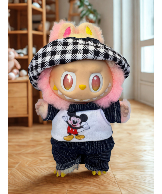 Labubu Clothes - Checkerboard Disney Day Out