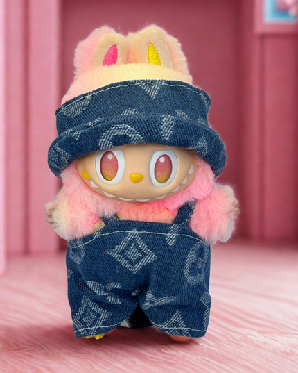 Labubu Clothes - Denim Monogram Duo