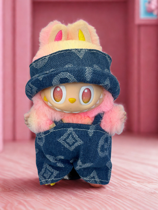 Labubu Clothes - Denim Monogram Duo