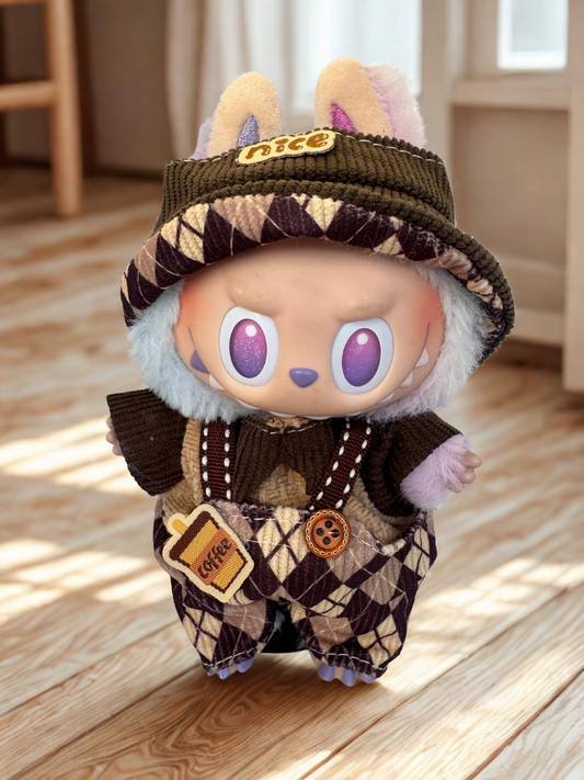 Labubu Clothes - “Nice” Corduroy & Coffee