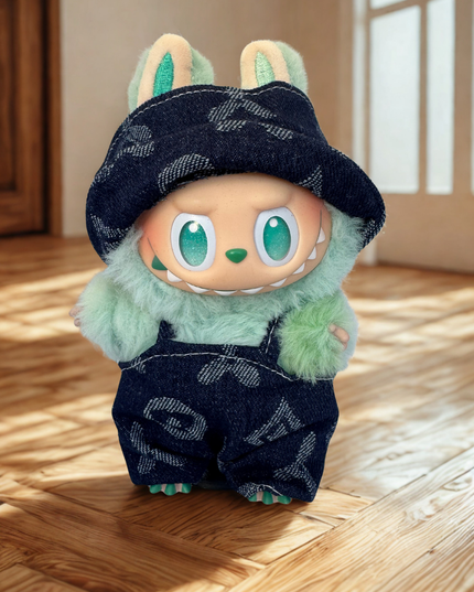 Labubu Clothes - Monogram Denim Duo