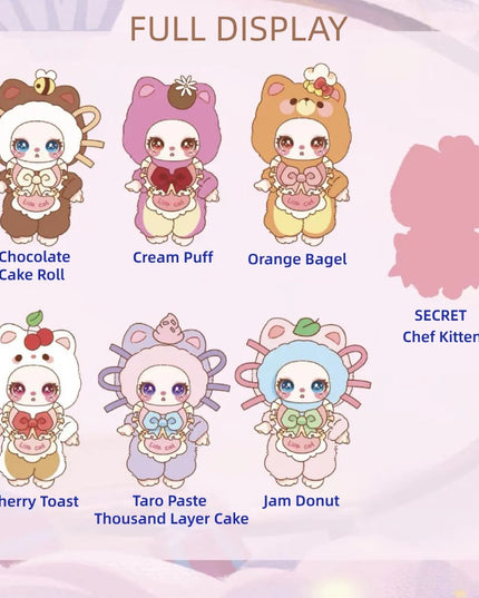 Liila's Chef Kitten Series-V4 Plush Blind Box