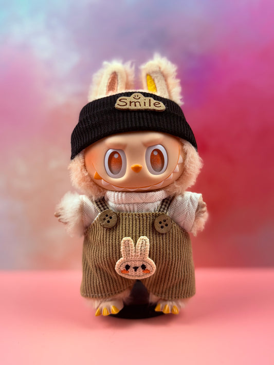 Cable‑Knit & Corduroy Bunny Overalls