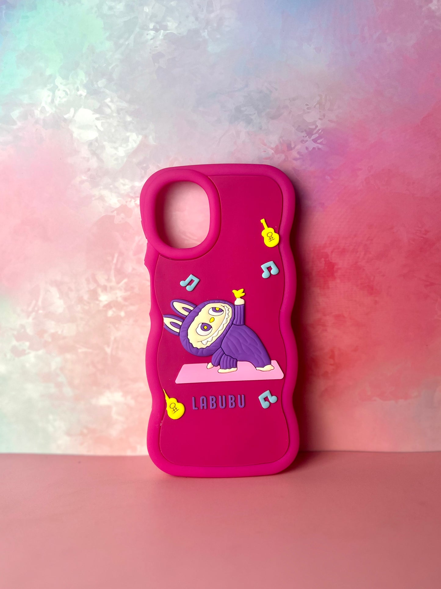 3D Wave Cute Cartoon Silicon Labubu Mobile Phone Cases Samsung