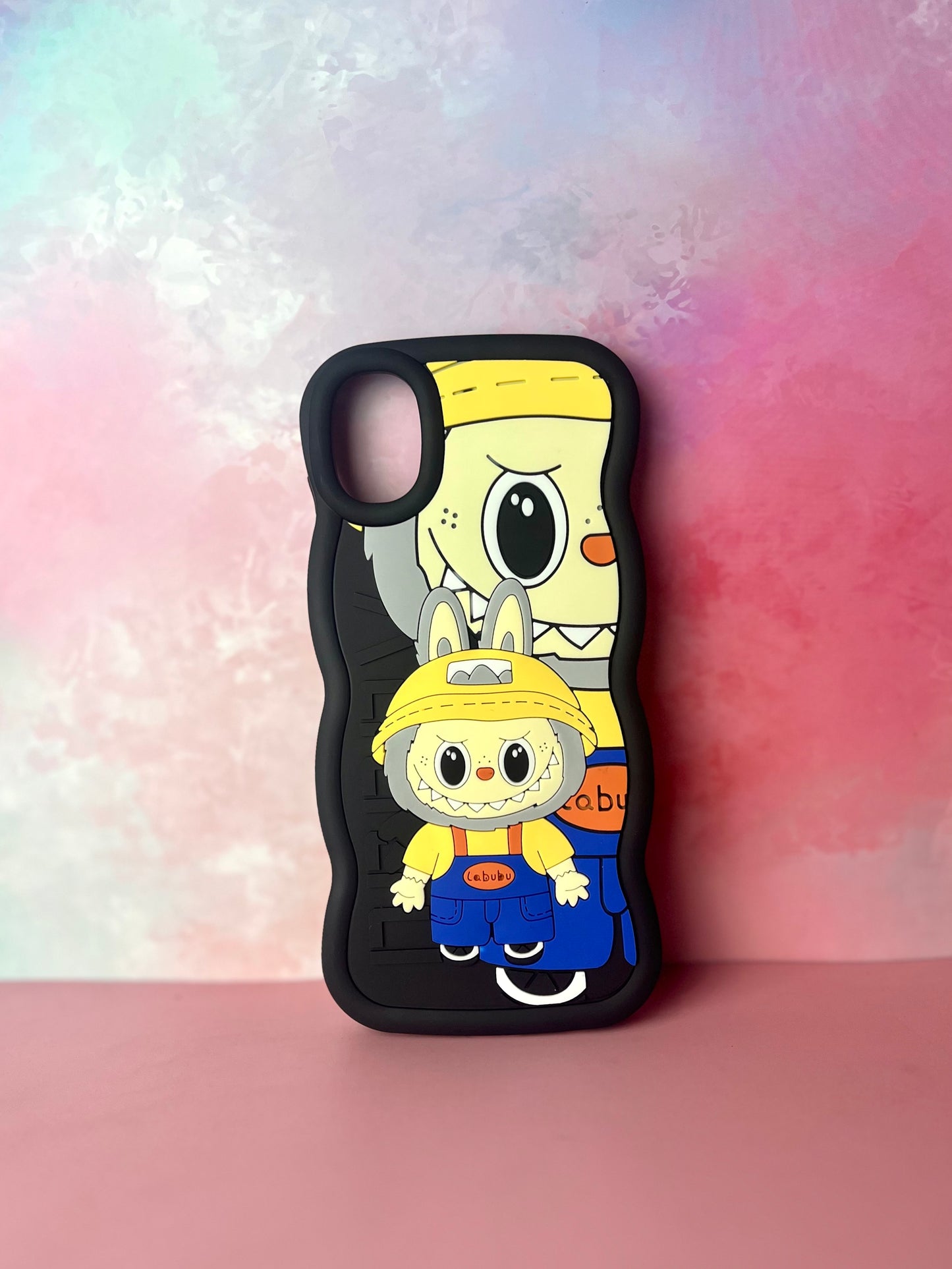 3D Wave Cute Cartoon Silicon Labubu Mobile Phone Cases Samsung