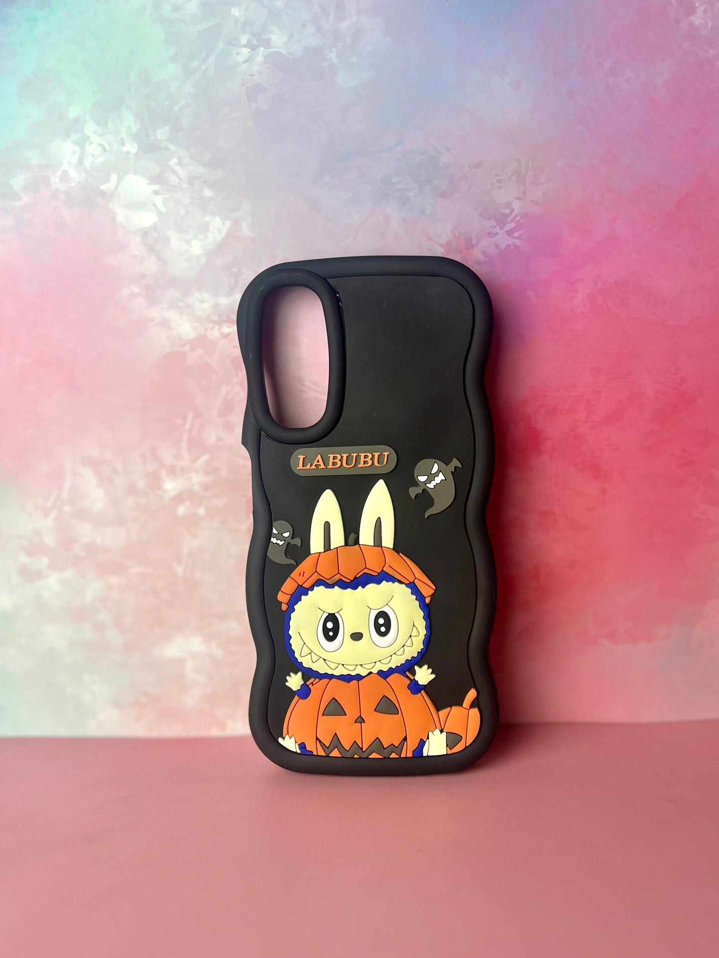 3D Wave Cute Cartoon Silicon Labubu Mobile Phone Cases Samsung