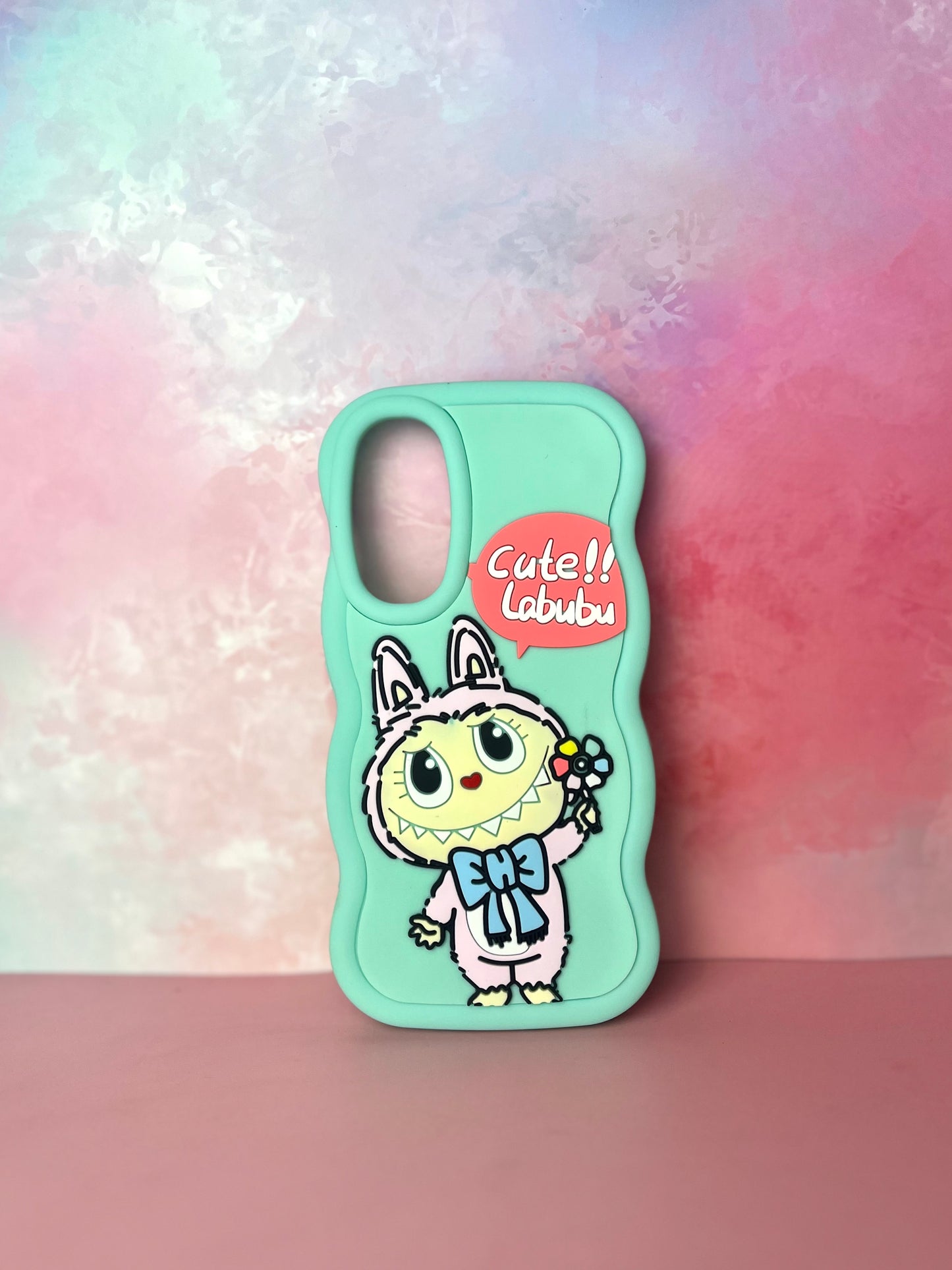 3D Wave Cute Cartoon Silicon Labubu Mobile Phone Cases Samsung