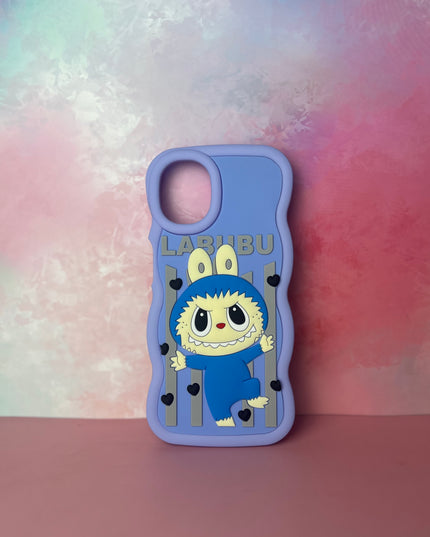 3D Wave Cute Cartoon Silicon Labubu Mobile Phone Cases Samsung