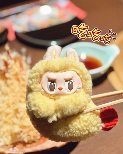 Labubu - Tempura  Earphone Case Hanging Card Plush Pendant