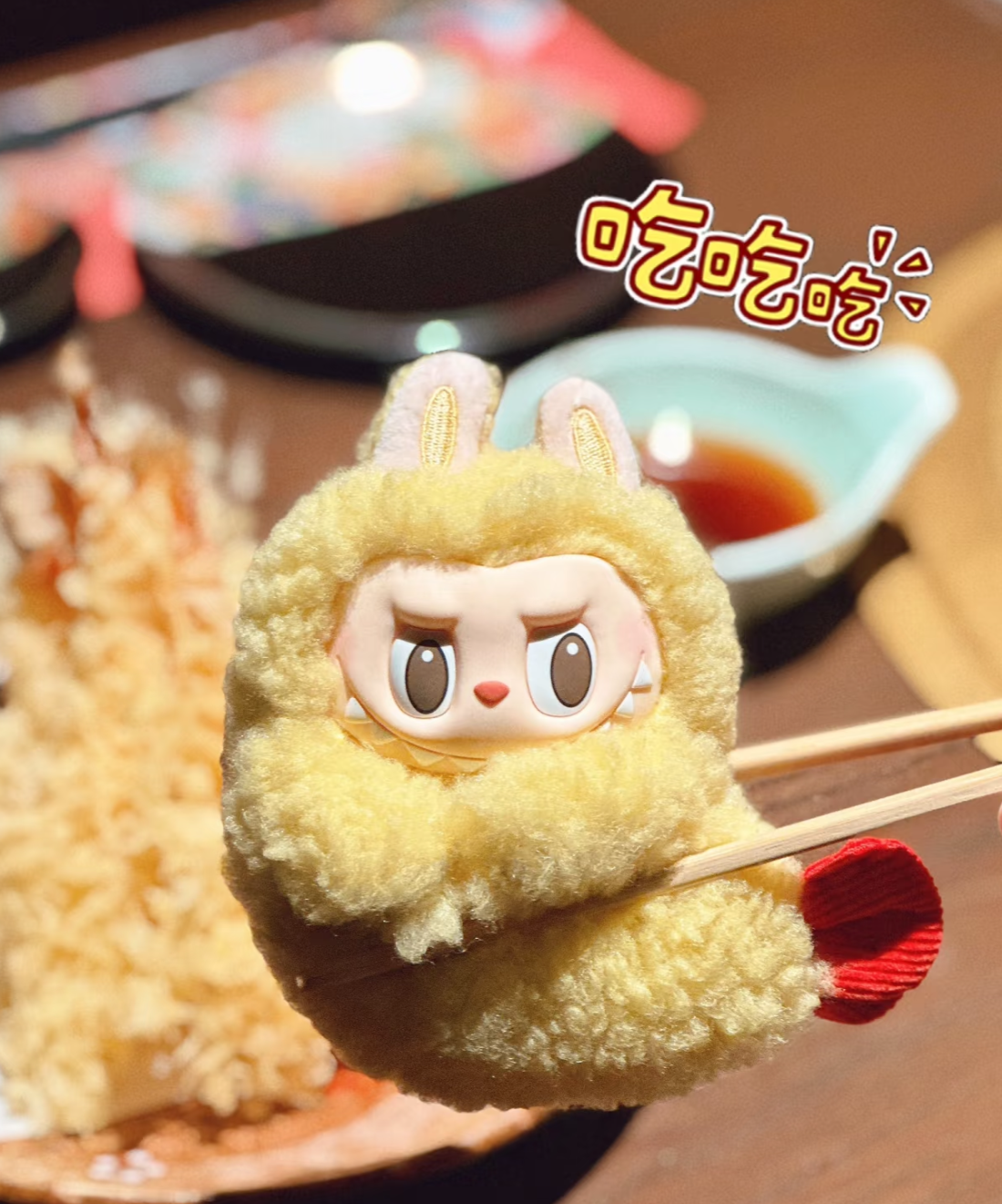 [Pre-Order] Labubu - Tempura  Earphone Case Hanging Card Plush Pendant