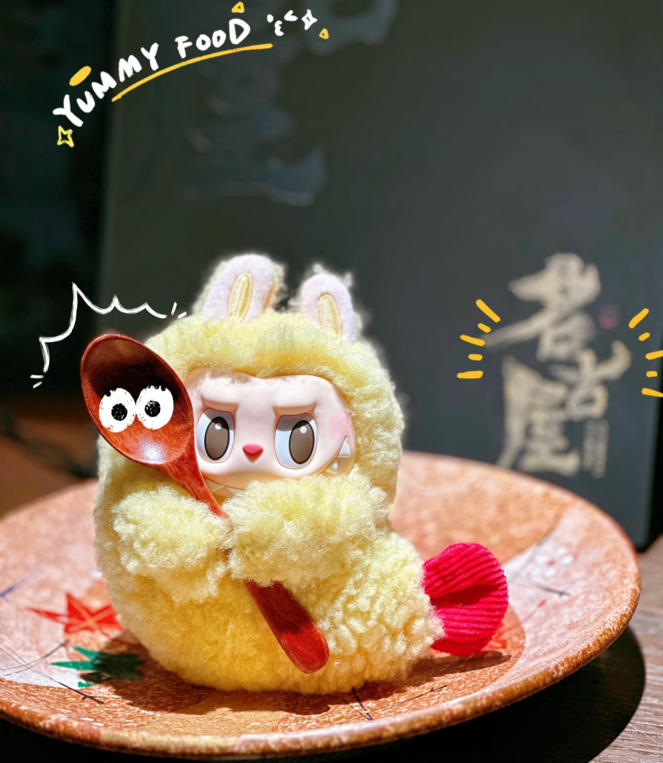 [Pre-Order] Labubu - Tempura  Earphone Case Hanging Card Plush Pendant