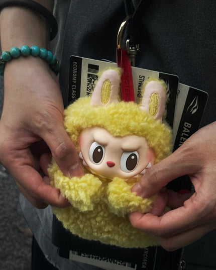 Labubu - Tempura  Earphone Case Hanging Card Plush Pendant