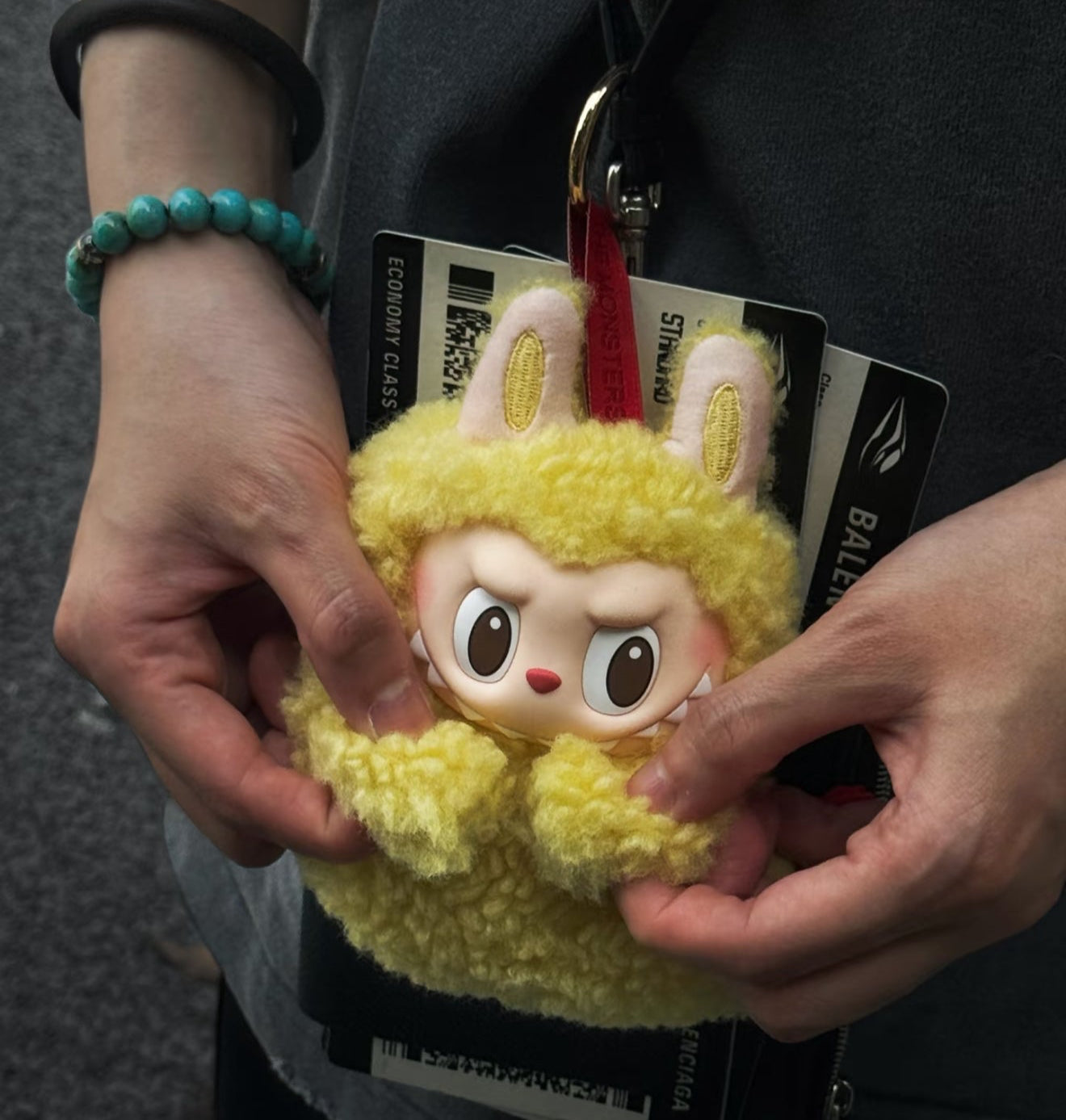 [Pre-Order] Labubu - Tempura  Earphone Case Hanging Card Plush Pendant